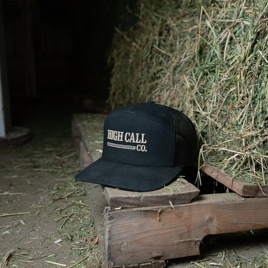 Richardson 7-Panel Hat - Black