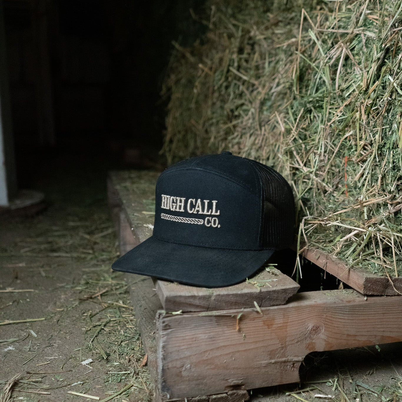 Richardson 7-Panel Hat - Black