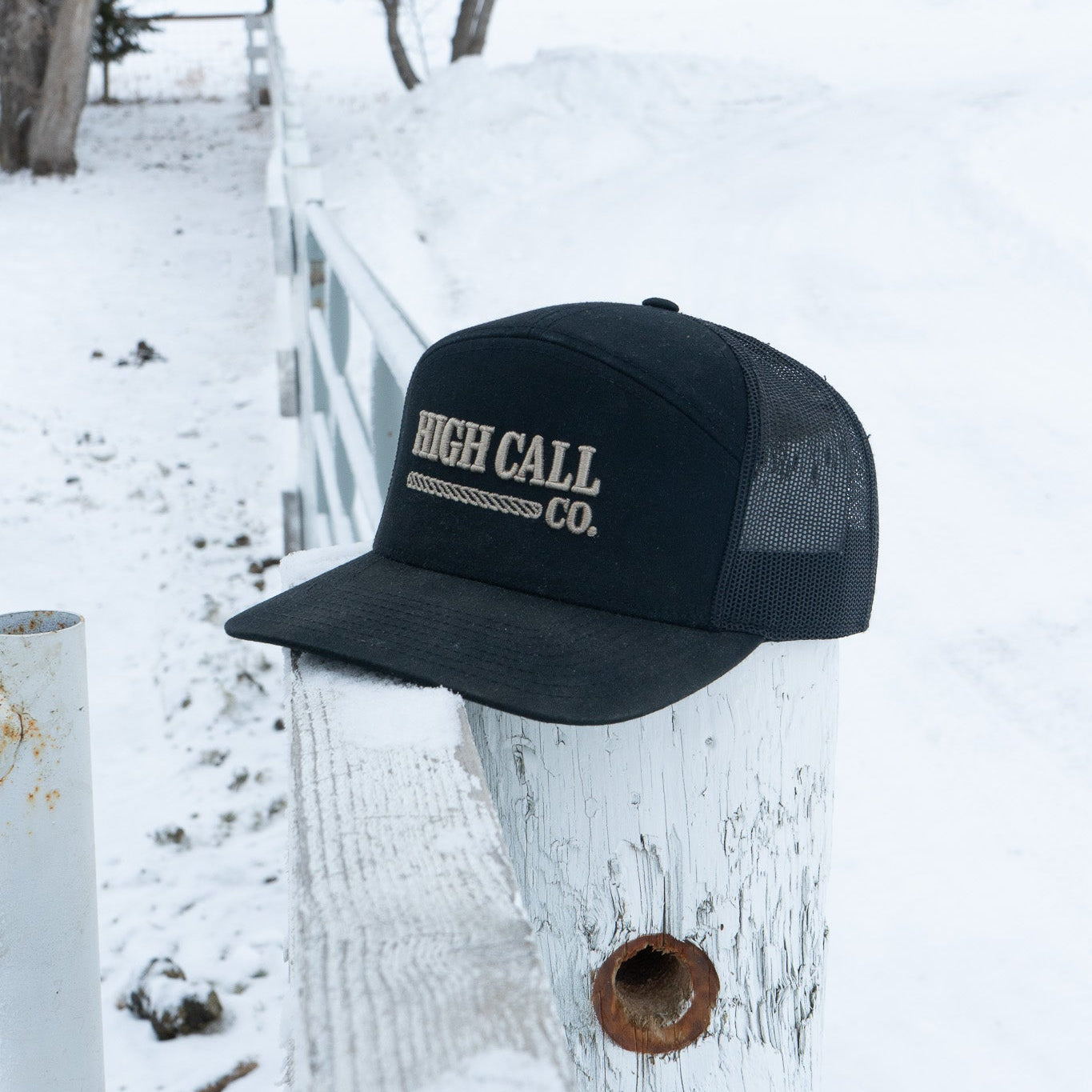 Richardson 7-Panel Hat - Black